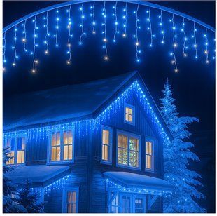 Світлодіодна завіса 300 LED синя LKS-300-N LKS-300-N фото