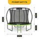 Батут з внутрішньою захисною сіткою 252 см LEOBRO Premium Pro 8FT GREEN (LB-1099) 140932 фото 3