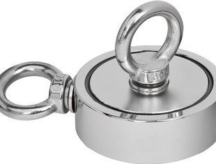 Пошуковий неодимовий магніт Kraft&Dele KD10418 180 кг, 67&times;28 мм, з мотузкою та карабіном KD10418 фото