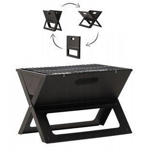 Складаний вугільний гриль, мангал Garden Line BBQ4858 Чорний BBQ4858 фото
